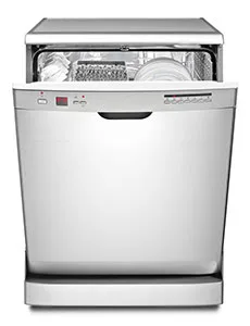 dishwasher door open clean dishes