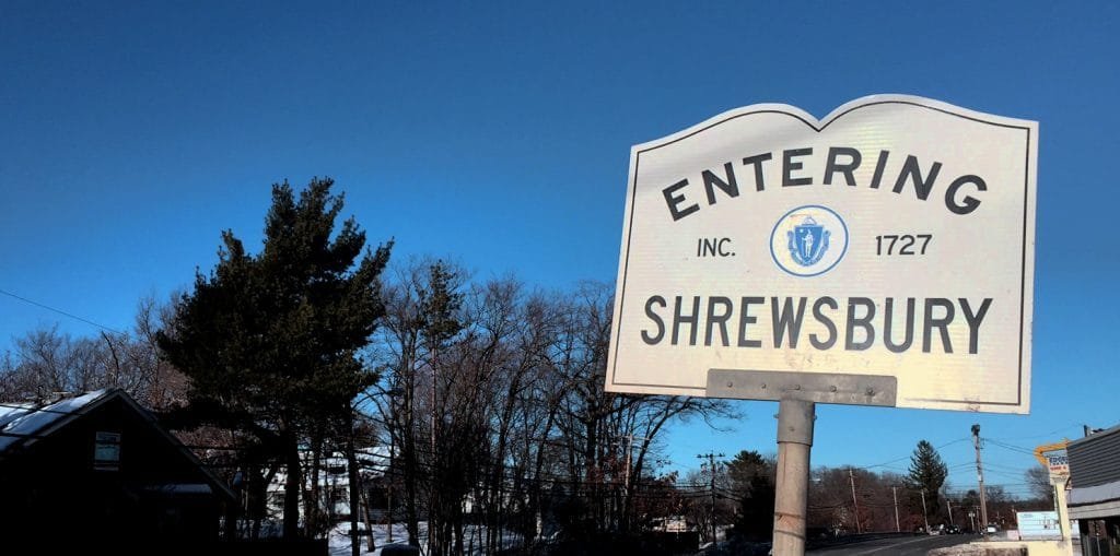 Shrewsbury sign Shrewsbury ma town sign